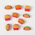 Silicone 3D Focal Beads Fast Food Chicken Nuggets French Fries Taco Pizza 20pcs 6