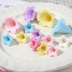 Bellflower Shaped Acrylic Beads 12x17x17mm and 21x28x28mm 50pcs