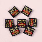 Silicone Focal Beads Library Reed Duck Book Phrase Set 20pcs 23