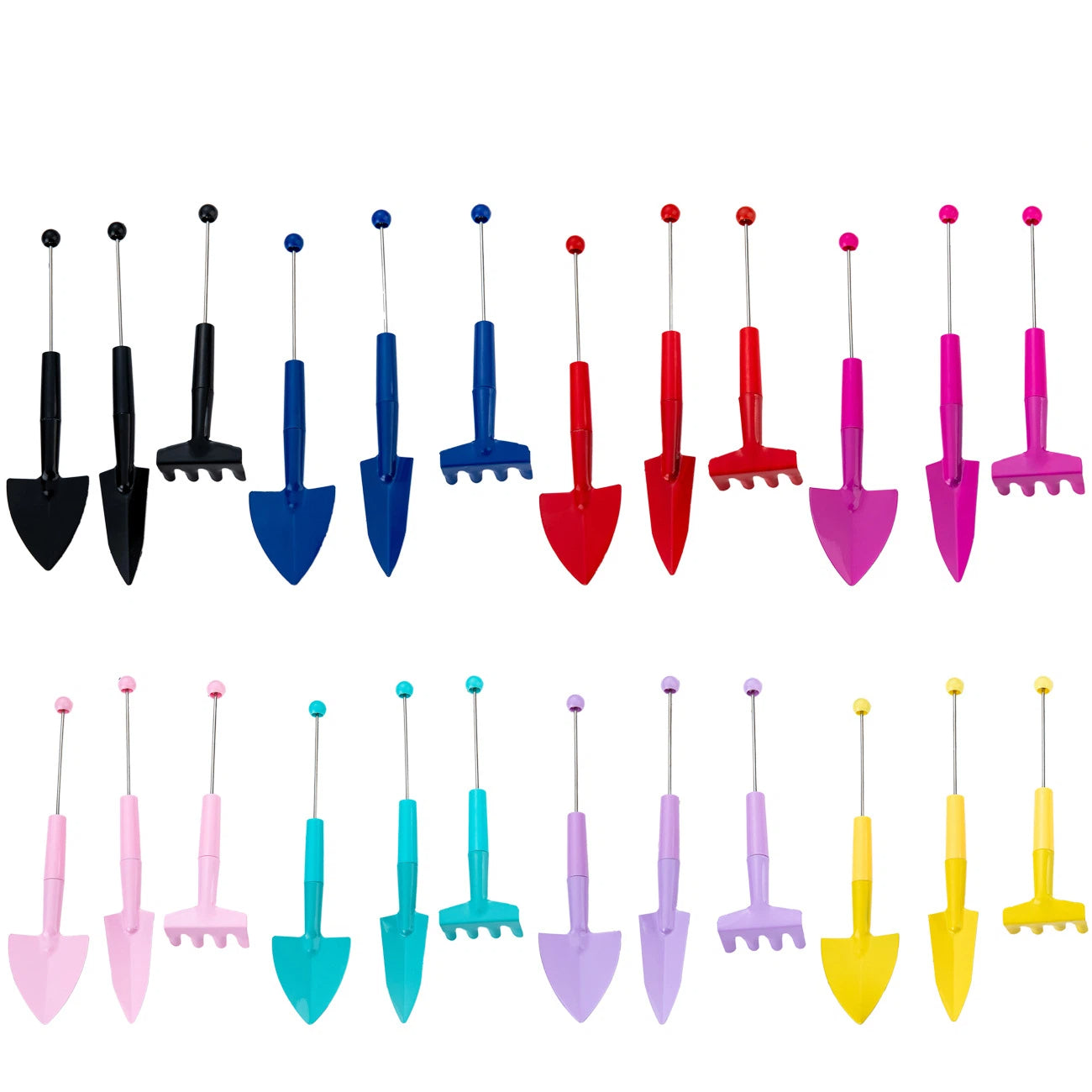 Beadable Metal Gardening Tool Sets Solid Color
