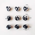 Lampwork Glass Beads Multi Shaped Evil Eye Handmade Blue Black 10pcs 4