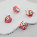 Pink Coffee Cup 3D Silicone Focal Beads 20 pcs
