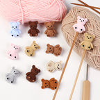 3D Cute Sweater Bear Silicone Focal Beads 20pcs 6