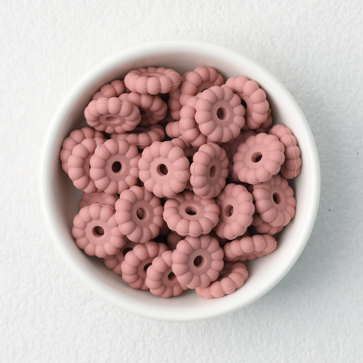 50pcs 12mm 15mm Disc Silicone Beads Solid Colors Smooth Matte