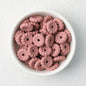 50pcs 12mm 15mm Disc Silicone Beads Solid Colors Smooth Matte