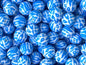 15mm Silicone Beads Pink Blue Cow Print 50pcs 2