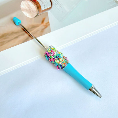 Creative Animal Cartoon Patch Rainbow Heart Beadable Pen 13