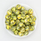 15mm Printed Silicone Beads Cartoon Character Designs 50pcs - Golden Monkey