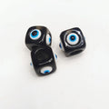 Evil Eye Resin Tube Beads 12mm Glossy Colorful 20pcs 3
