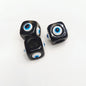 Evil Eye Resin Tube Beads 12mm Glossy Colorful 20pcs 3