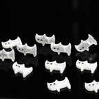 Flat Cat Acrylic Beads 16mm Imitation Freshwater Shell 50pcs