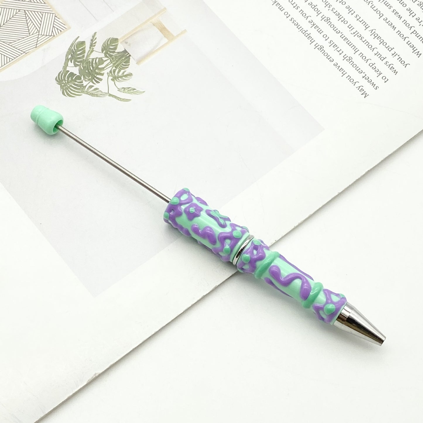 Beadable Pen Creative Candy Color Hand Painted Design  15