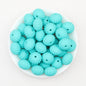 Solid Color Pumpkin Shaped Silicone Beads 20pcs