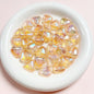 Transparent Heart Acrylic Beads 17x19mm Pastel Iridescent 10pcs 7