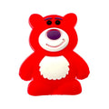 Silicone Focal Beads Bear Smiling Face Matte Finish 20pcs