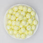 Colorful 15mm Printed Silicone Round Beads Patterned 50pcs 2