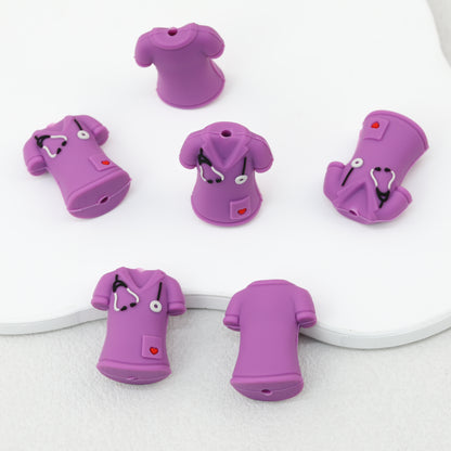 Medical Uniform 3D Silicone Focal Beads Nurse Outfit 20pcs 7