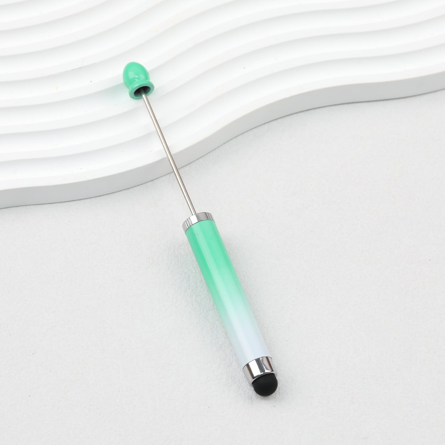 Gradient Color 3 In 1 Beadable Stylus Pens Plastic Body 7