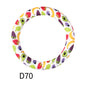 65mm Silicone Beads Printed Designs Vibrant Colors 24