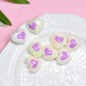 Glow Acrylic Heart Beads Colorful Light In The Dark 2pcs 6