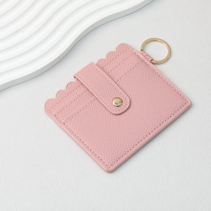 PU Card Holder Keychain Multi Patterned