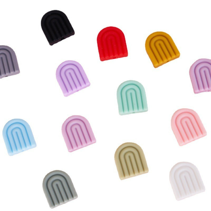 Color Arch Silicone Beads Minimalist Door Design 20pcs