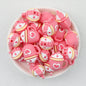 Pink Coffee Cup 3D Silicone Focal Beads 20 pcs
