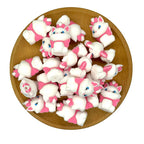 Silicone 3D Focal Beads Disney The Aristocats Sweet Cat Pink Bows 2