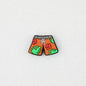 Summer Style Silicone Focal Beads Tropical Shorts Pattern 20pcs 7