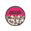 Silicone Focal Beads Mama Round Leopard Print Color Block 20pcs 2
