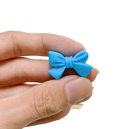 Colorful Bow Silicone Focal Beads 20 pcs 5