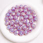 Diamond Round Acrylic Beads 16mm Glossy Faceted Mixed Colors 10pcs 13