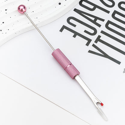 Beadable Seam Ripper Large Size Metallic Glossy Beaded Handle 3