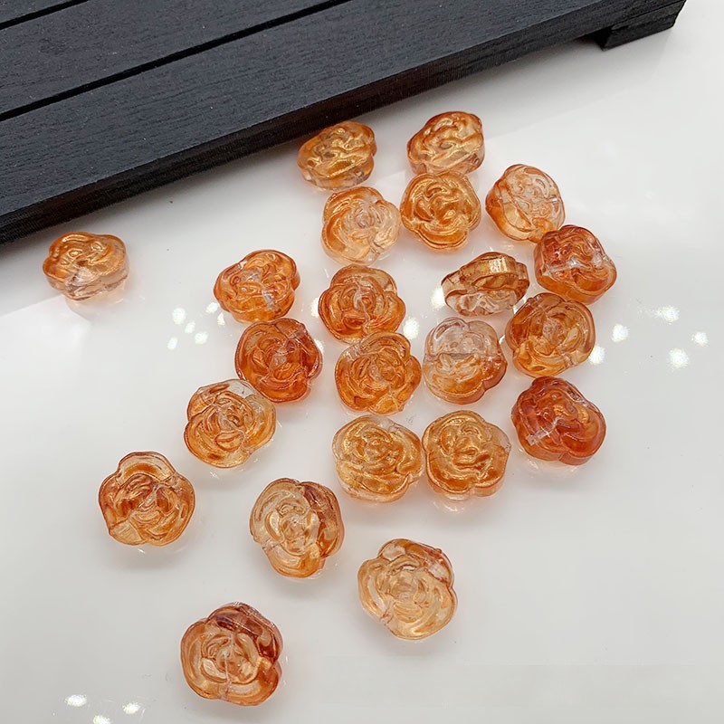 Czech Glass Beads Flower 13mm Multicolor Assorted 100pcs 8
