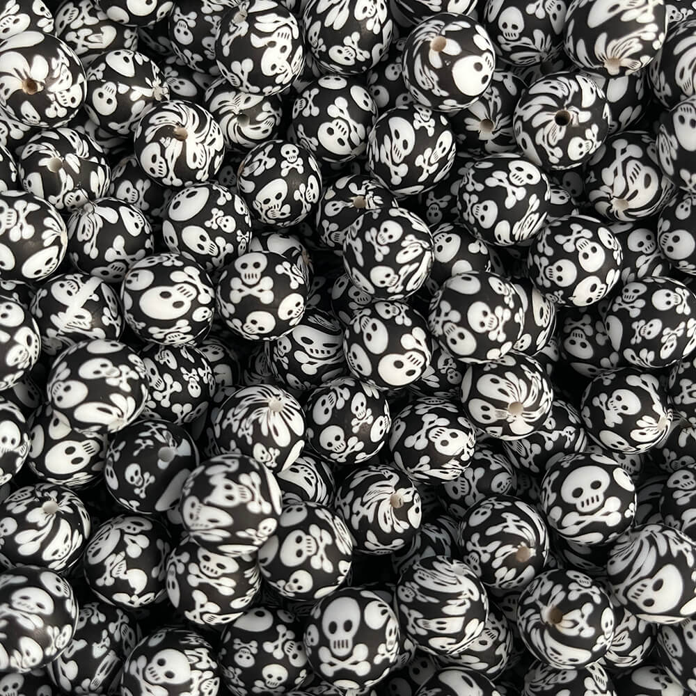 1-#14 Halloween Printed Silicone Beads