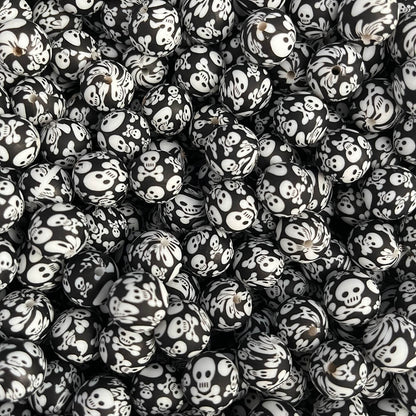 1-#14 Halloween Printed Silicone Beads