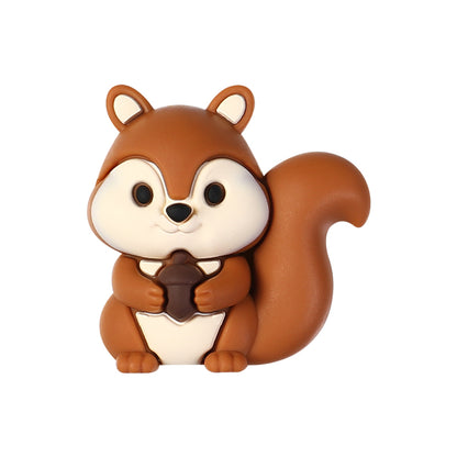 3D Cute Rodent Silicone Focal Beads Hamster Chinchilla Squirrel 20pcs 11
