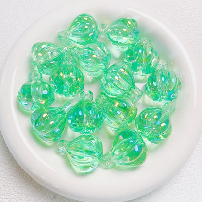 Transparent Hot Air Balloon Acrylic Beads 30x25mm Glossy Pastel 5pcs 4