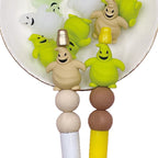 3D Halloween Ghost Silicone Focal Beads Glow in Dark 20pcs 5