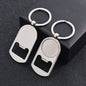 Metal Bottle Opener Keychain Zinc Alloy Smooth Surface for Sublimation 12