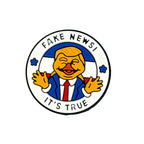 Silicone Focal Beads Fake News Trump Circle Badge Stars 20pcs