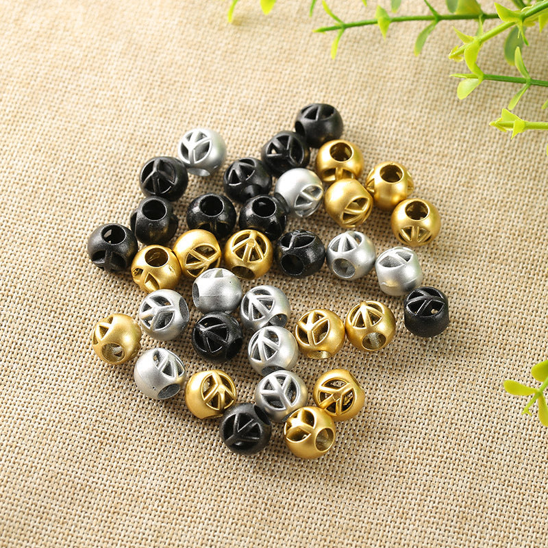Hollow Arrow Patterned CCB Plastic Acrylic Beads 12mm Metallic 100pcs 2