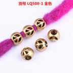 Hollow Arrow Patterned CCB Plastic Acrylic Beads 12mm Metallic 100pcs 5
