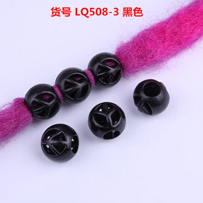 Hollow Arrow Patterned CCB Plastic Acrylic Beads 12mm Metallic 100pcs 7