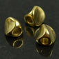 Brass Irregular Triangle Metal Beads 4-5mm Polished Torsion 100pcs 4