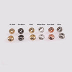 Rhinestone Spacer Beads 12mm Large Hole Gem 50pcs 2