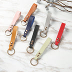 Leather Wristlet Keychain PU Creative Cute Gold Rivet Loop Colors 3