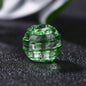 Lampwork Glass Beads Round 12mm Japanese Style Silver Foil Filled 30pcs 8