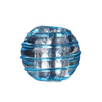 Lampwork Glass Beads Round 12mm Japanese Style Silver Foil Filled 30pcs 5