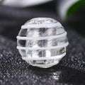 Lampwork Glass Beads Round 12mm Japanese Style Silver Foil Filled 30pcs 6
